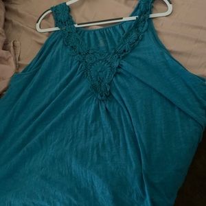 Lane Bryant blue tank top